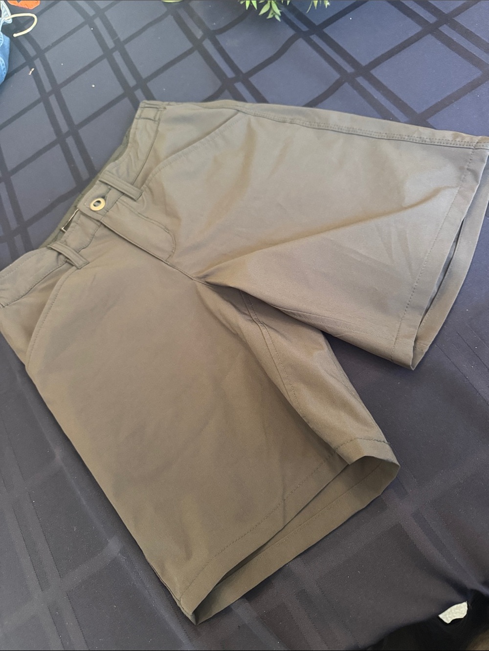 Classic Flat-Front Gray Women's Shorts - Clean Tailored Look